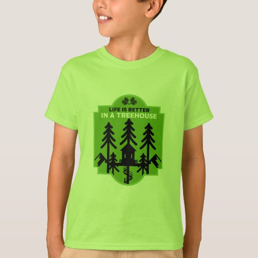 Leven in een boomhut t-shirt (Voorkant)