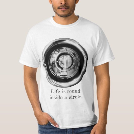 Leven in een Cirkel – Conceptueel T-shirt (Voorkant)