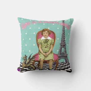 Leven in een droomwereld funky meisje kussen