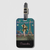 Leven in een droomwereld met funeste gewijzigde ku bagagelabel (Voorkant (verticaal))