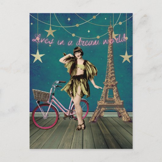 Leven in een droomwereld met funeste gewijzigde ku briefkaart (Voorkant)