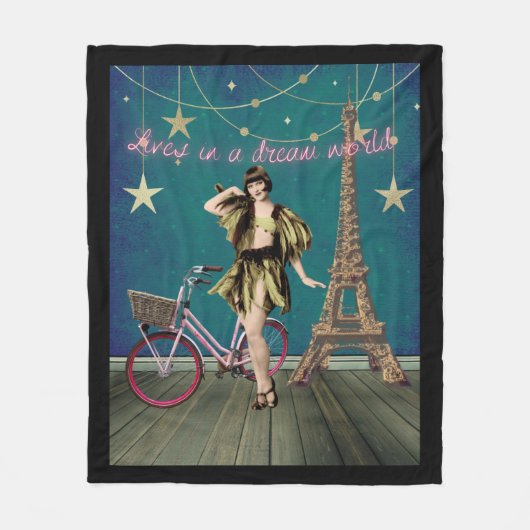 Leven in een droomwereld met funeste gewijzigde ku fleece deken (Voorkant)