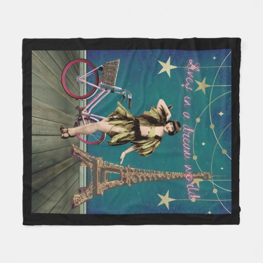 Leven in een droomwereld met funeste gewijzigde ku fleece deken (Voorkant (Horizontaal))