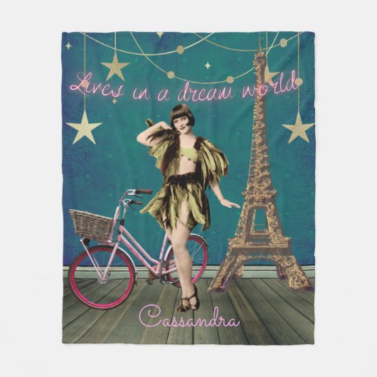 Leven in een droomwereld met funeste gewijzigde ku fleece deken (Voorkant)