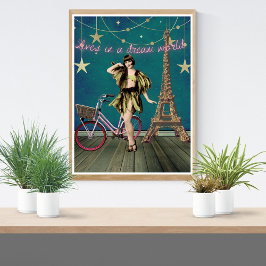 Leven in een droomwereld met funeste gewijzigde ku poster