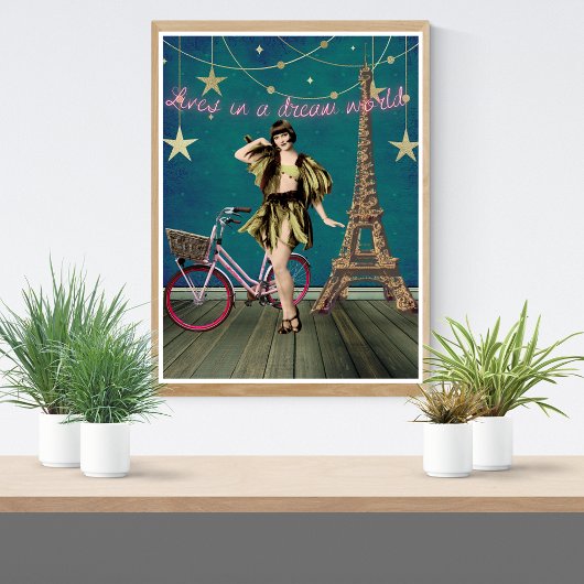 Leven in een droomwereld met funeste gewijzigde ku poster