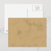 Leven in een Grungy Dirty Beat-up Worn Cardboard B Briefkaart (Voorkant / Achterkant)