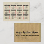 Leven in een Grungy Dirty Beat-up Worn Cardboard B Visitekaartje (Voorkant / Achterkant)