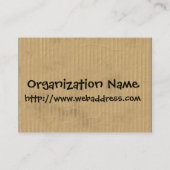 Leven in een Grungy Dirty Beat-up Worn Cardboard B Visitekaartje (Achterkant)