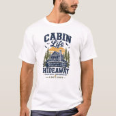 Leven in een hutje t-shirt (Voorkant)