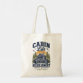 Leven in een hutje  tote bag (Achterkant)