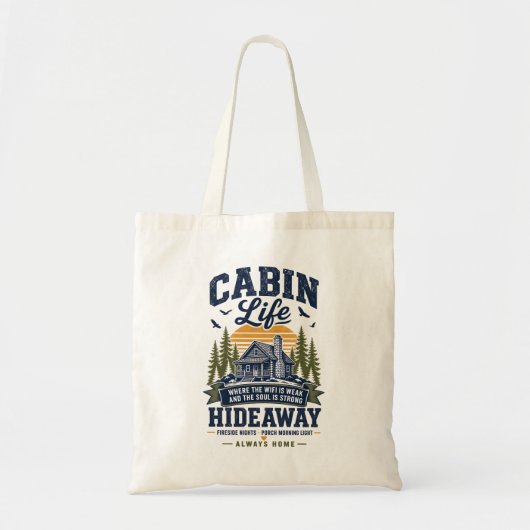 Leven in een hutje  tote bag (Voorkant)