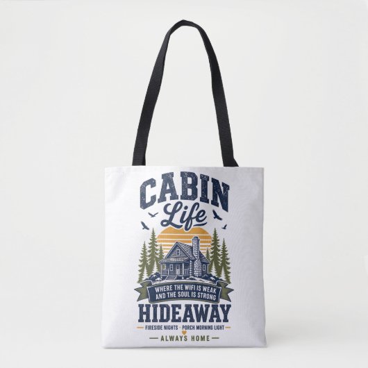 Leven in een hutje tote bag (Voorkant)