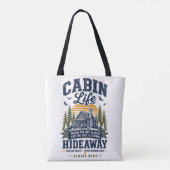 Leven in een hutje tote bag (Achterkant)