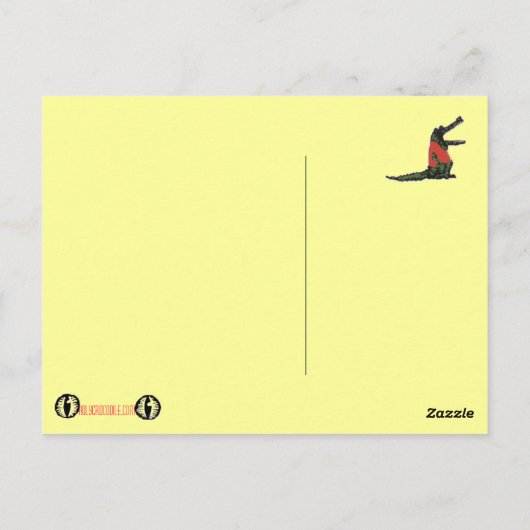 leven in een paradijs briefkaart (Achterkant)