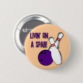 LEVEN IN EEN RUIMTE RONDE BUTTON 5,7 CM (Voorkant /achterkant)