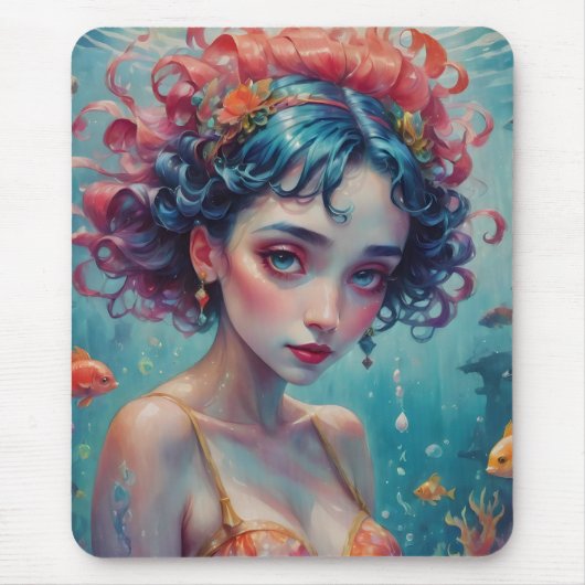 Leven in een vissenkom no2 muismat (Voorkant)