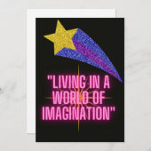 LEVEN IN EEN WERELD VAN VERBEELDING FEESTDAGENKAART (Voorkant / Achterkant)