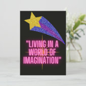 LEVEN IN EEN WERELD VAN VERBEELDING FEESTDAGENKAART (Staand voorkant)
