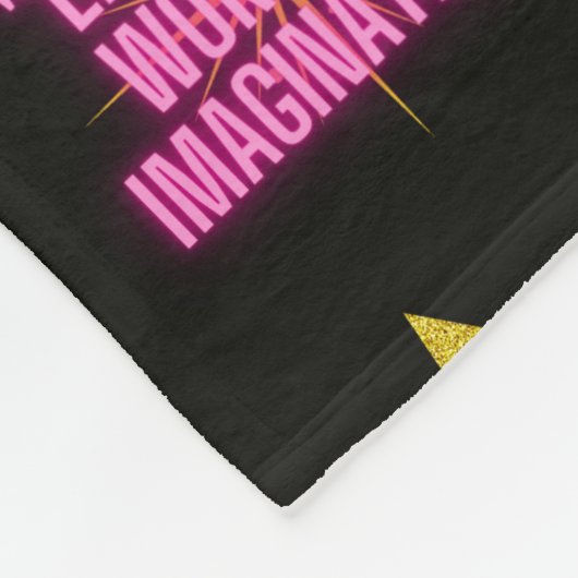 LEVEN IN EEN WERELD VAN VERBEELDING FLEECE DEKEN (Hoek)