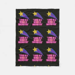 LEVEN IN EEN WERELD VAN VERBEELDING FLEECE DEKEN