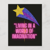 LEVEN IN EEN WERELD VAN VERBEELDING FLYER (Voorkant)