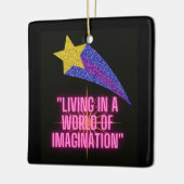 LEVEN IN EEN WERELD VAN VERBEELDING KERAMISCH ORNAMENT (Links)