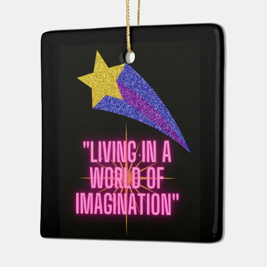 LEVEN IN EEN WERELD VAN VERBEELDING KERAMISCH ORNAMENT (Links)