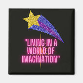 LEVEN IN EEN WERELD VAN VERBEELDING MAGNEET (Voorkant)