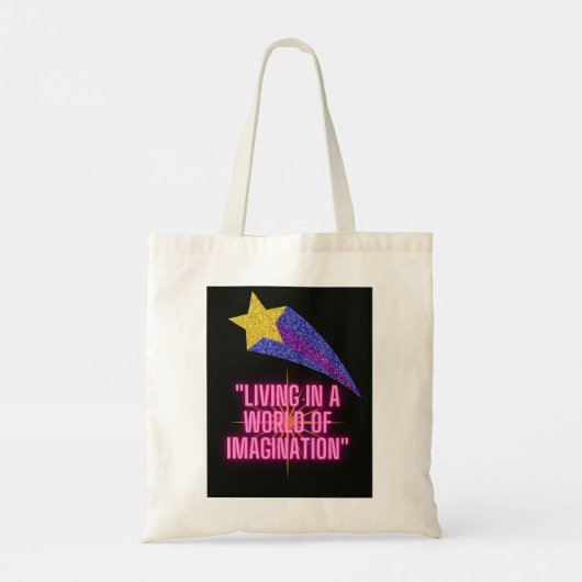 LEVEN IN EEN WERELD VAN VERBEELDING TOTE BAG (Achterkant)