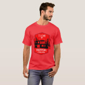 Leven in een zeecontainerwoning t-shirt (Voorkant volledig)