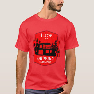 Leven in een zeecontainerwoning t-shirt