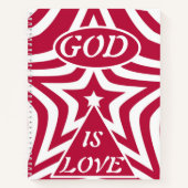 Leven in Gods Liefde: Inzichten uit 1 Johannes 4:1 Notitieboek (Voorkant)