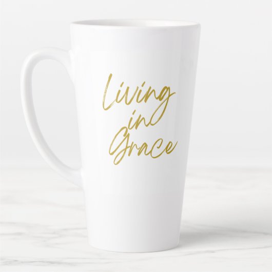 Leven in Grace Tall Latte Mok (Links)