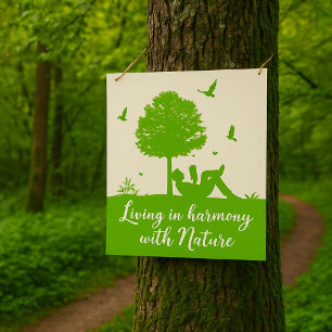 Leven in harmonie in Natuur Poster
