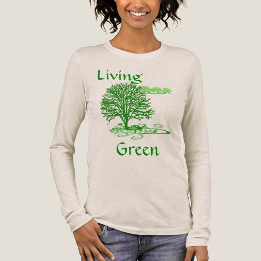 Leven in het Groen Tri-Blend Shirt (Voorkant)