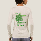 Leven in het Groen Tri-Blend Shirt (Achterkant)