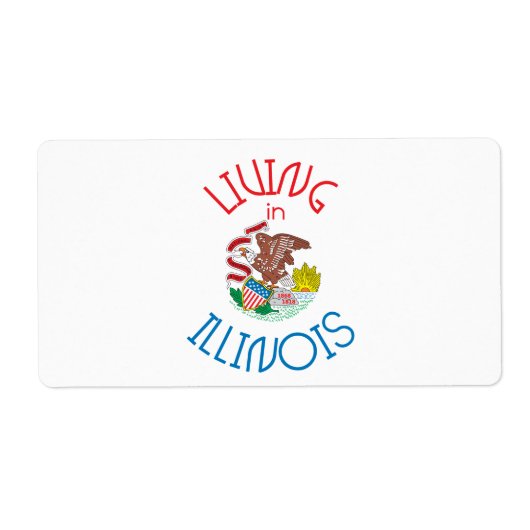 Leven in Illinois Etiket (Voorkant)