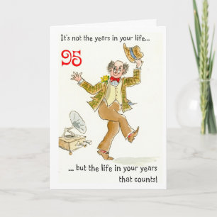 'Leven in je jaren' 95ste verjaardag Kaart