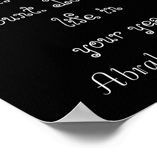 Leven in je jaren - Lincoln citaat - kunstprint Poster (Hoek)