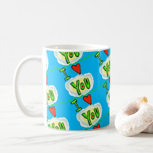 Leven in liefde Personaliseer koffie Mok (Met donut)