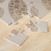 Leven in Lotus Dot Art pastelgolds Legpuzzel (Zijkant)