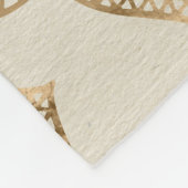 Leven in Lotus - pastelgolden en doek Fleece Deken (Hoek)