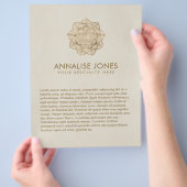 Leven in Lotus - pastelgolden en doek Flyer (Hand)