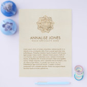 Leven in Lotus - pastelgolden en doek Flyer (Enkel)