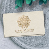 Leven in Lotus - pastelgolden en doek Visitekaartje