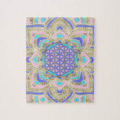 Leven in Lotus Pastels en Gold Legpuzzel (Verticaal)