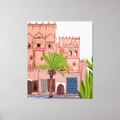 Leven in Marokko, architectuur Canvas Afdruk (Voorkant)