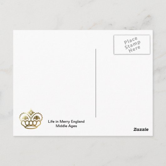 Leven in Merry England, Canterbury kathedraal cloi Briefkaart (Achterkant)