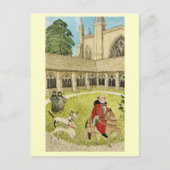 Leven in Merry England, Canterbury kathedraal cloi Briefkaart (Voorkant)